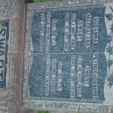SWART Petrus Johannes 1855-1936 &amp; Susanna Magdalena 1862-1951