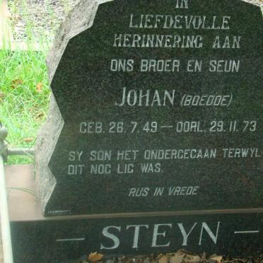 STEYN Johan 1949-1973