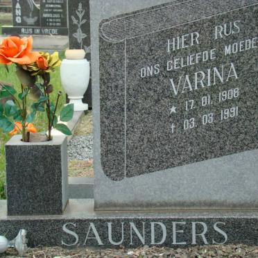 SAUNDERS Varina 1908-1991