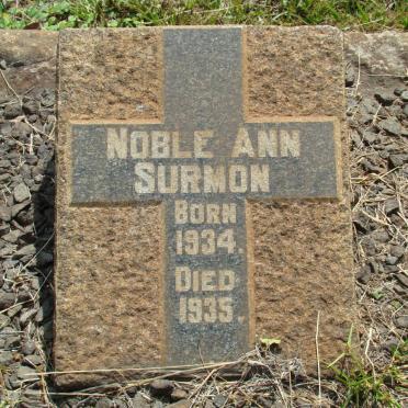 SURMON Noble Ann 1934-1935