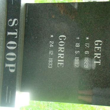 STOOP Gert 1929-1987 &amp; Corrie 1933-