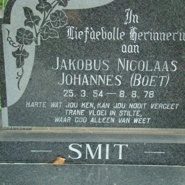 SMIT Jakobus Nicolaas Johannes 1954-1978