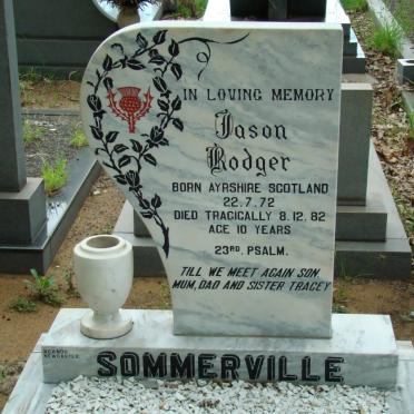 SOMMERVILLE Jason Rodger 1972-1982