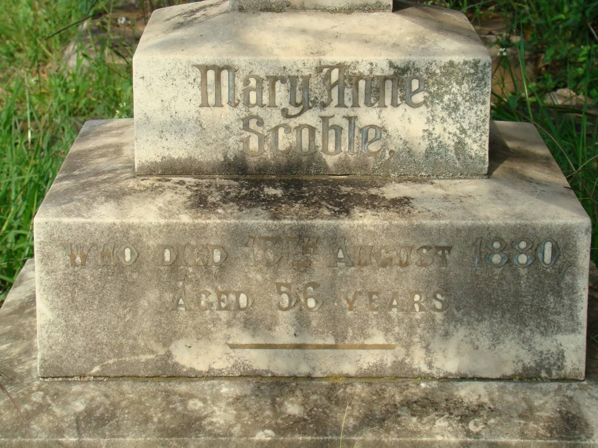 SCOBLE Mary Anne -1880