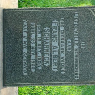 SCHARNECK Frans Albert 1904-1962