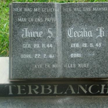 TERBLANCHE Jurie S. 1944-1987 &amp; Cecilia H. 1949-