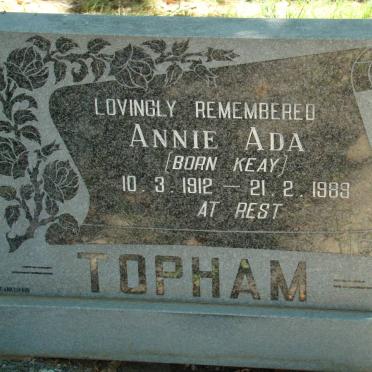 TOPHAM Annie Ada nee KEAY 1912-1989
