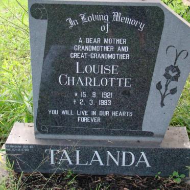 TALANDA Louis Charlotte 1921-1993