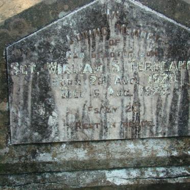 TERBLANCHE William S. 1879-1923