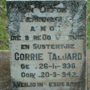 TALJARD Corrie 1936-1942