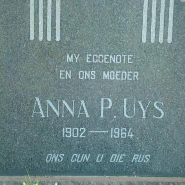 UYS Anna P. 1902-1964