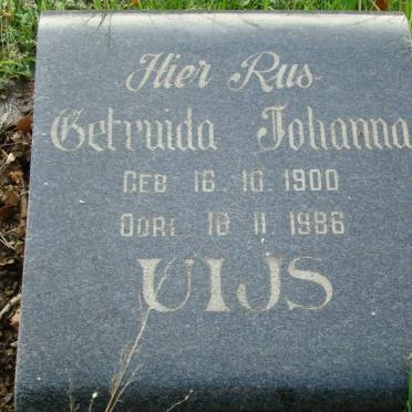 UIJS Gertuida Johanna 1900-1986