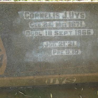 UYS Cornelius J. 1871-1966