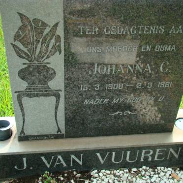 VUUREN Johanna C., van 1908-1981