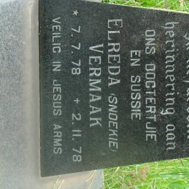 VERMAAK Elreda 1978-1978