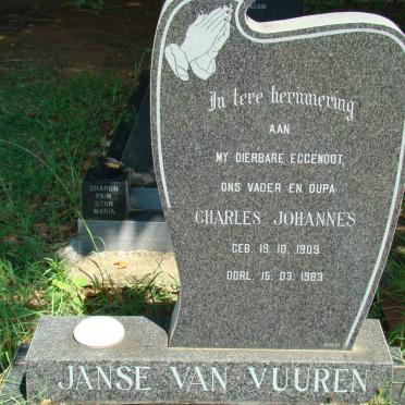 VUUREN Charles Johannes, Janse van 1909-1983