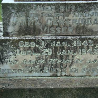 VISSER Anna Gertruida 1945-1945