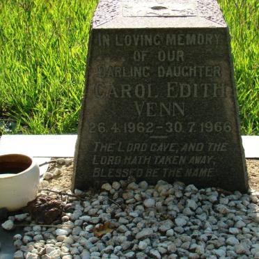 VENN Carol Edith 1962-1966
