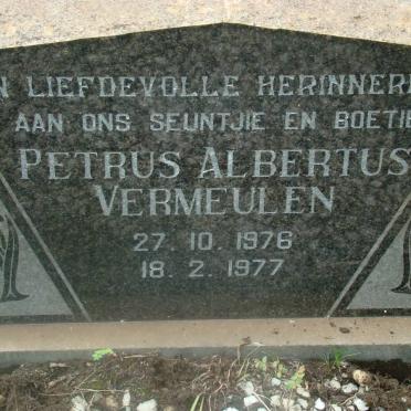 VERMEULEN Petrus Albertus 1976-1977