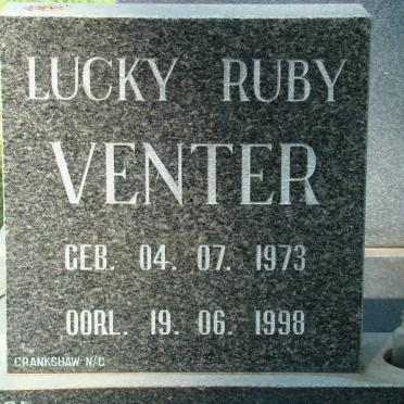 VENTER Lucky Ruby 1973-1998