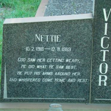 VICTOR Nettie 1918-1969