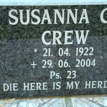CREW Susanna C.J. 1922-2004