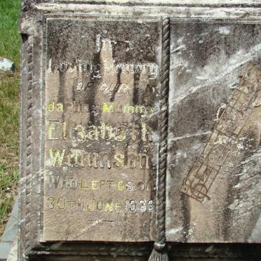 WILKINSON Elizabeth -1933