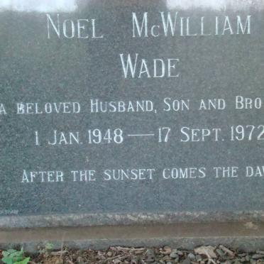 WADE Noel McWilliam 1948-1972