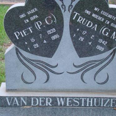 WESTHUIZEN P.C. , van der 1939-1995 &amp; G.M. 1942-1989