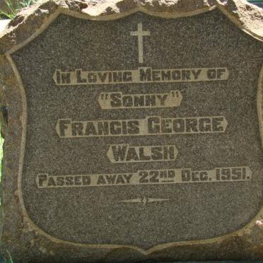 WALSH Francis George -1951