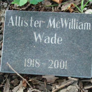 WADE Alister McWilliam 1918-2001