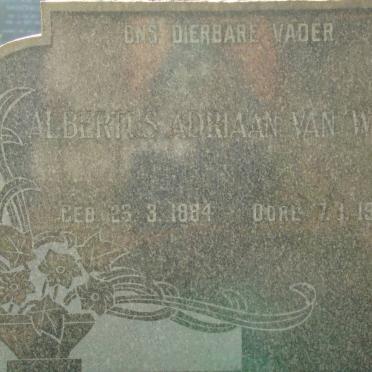 WYK Albertus Adriaan, van 1884-1964