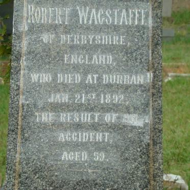 WAGSTAFFE Robert -1892