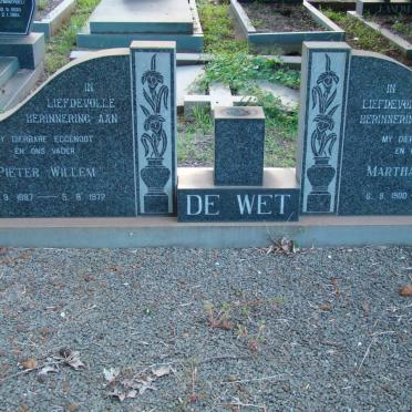WET Pieter Willem, de 1887-1972 &amp; Martha Etrescia 1900-1990