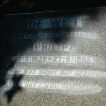 WET Philip, de 1928-1952