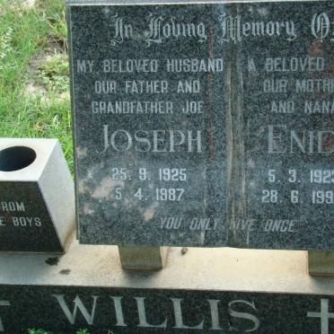 WILLIS Joseph 1925-1987 &amp; Enid 1923-1994