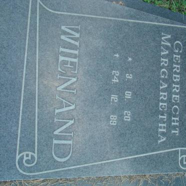 WIENAND Gerbrecht Margaretha 1920-1989