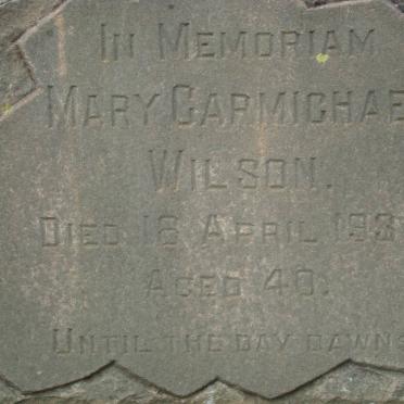 WILSON Mary Carmichael -1932