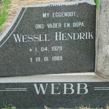 WEBB Wessel Hendrik 1929-1989