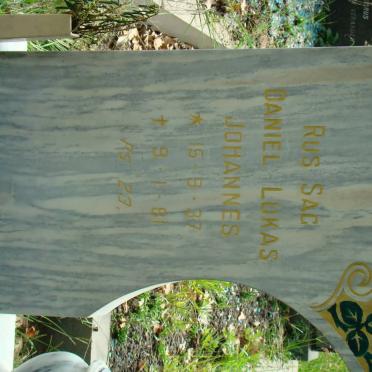 WESTHUIZEN, van der Daniel Lukas Johannes 1937-1981