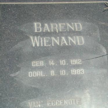 WIENAND Barend 1912-1983