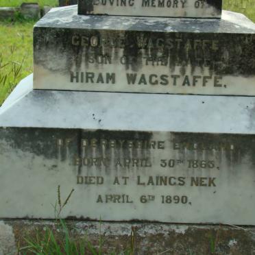 WAGSTAFFE George 1863-1890