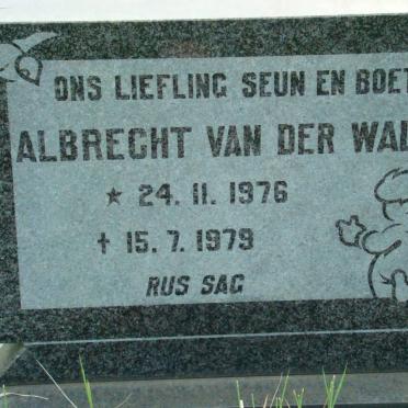WALT Albrecht, van der 1976-1979