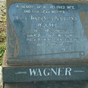WAGNER Ella Johanna Martina nee LABUSCHAGNE 1913-1964