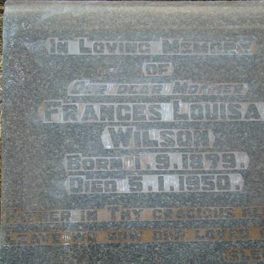 WILSON Frances Louisa 1879-1950