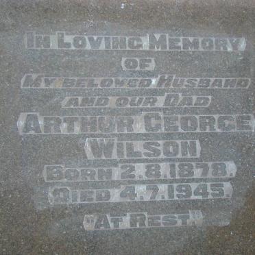 WILSON Arthur George 1878-1945