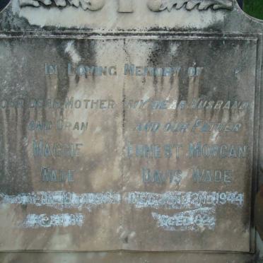 WADE Ernest Morgan Davis -1944 &amp; Maggie -1965