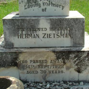 ZIETSMAN Herman -1922
