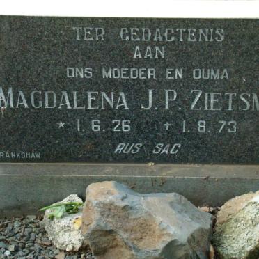 ZIETSMAN Magdalena J.P. 1926-1973