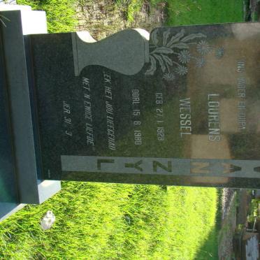 ZYL Lourens Wessel, van 1928-1980